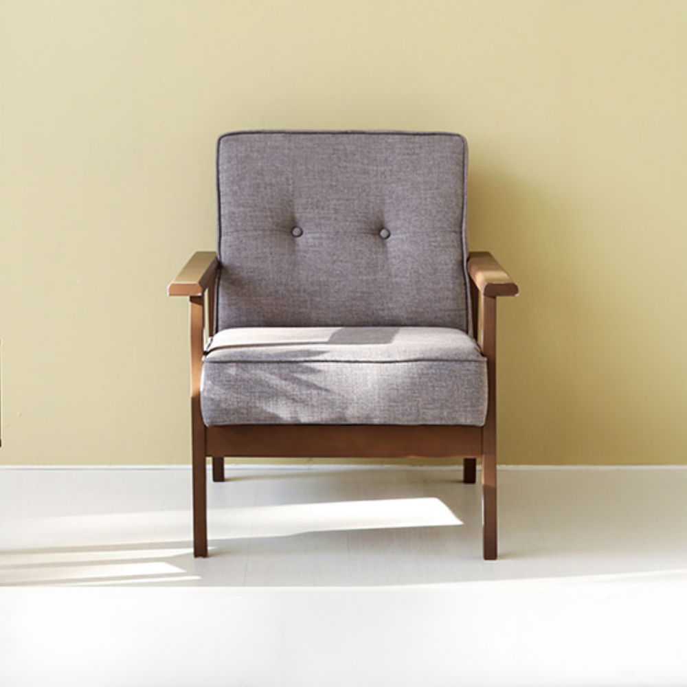 1인 암체어 원목 우드 안락의자 휴식 독서의자