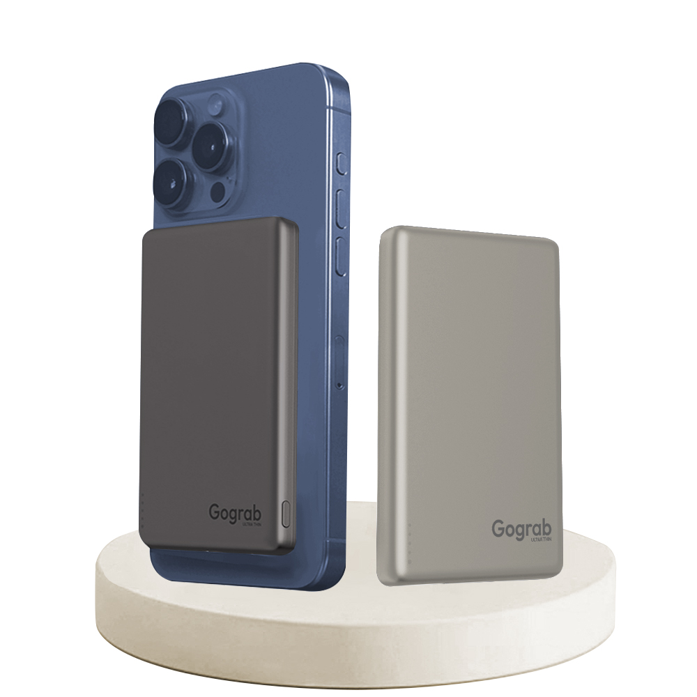 초경량 초슬림 15W 고속충전 20W 고그랩 울트라씬 맥세이프 보조배터리 5000mAh - 상세 이미지 3