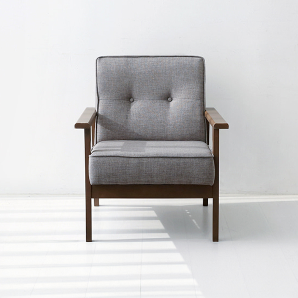 1인 암체어 원목 우드 안락의자 휴식 독서의자