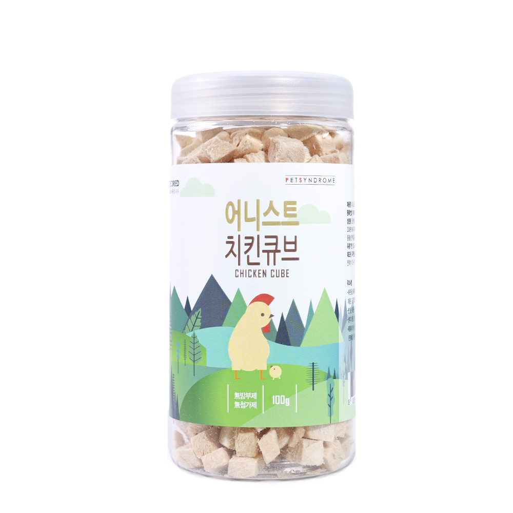 국내산간식 어니스트 동결건조 수제간식 치킨, 100g, 1개 - 상품 이미지