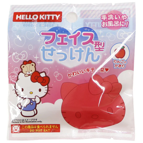 산리오 헬로키티 얼굴 모양 페이스 비누 30g - 상품 이미지