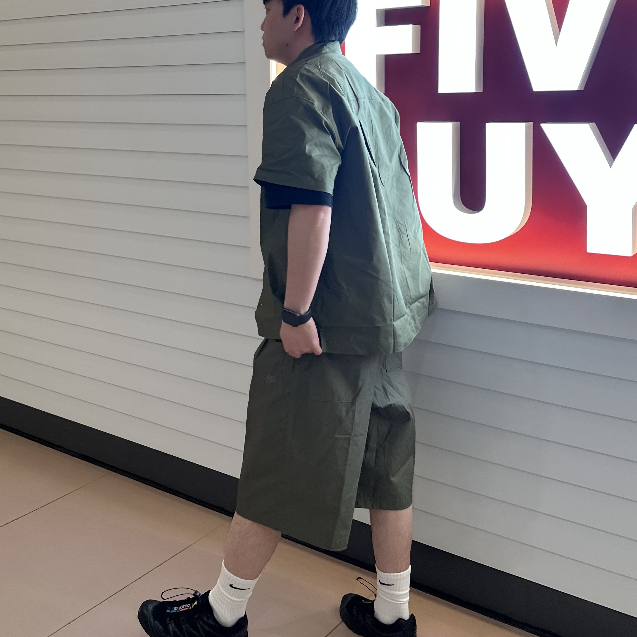 나이키 버뮤다팬츠 카고 반바지 오버사이즈 밴딩 쇼츠 - 상세 이미지 5