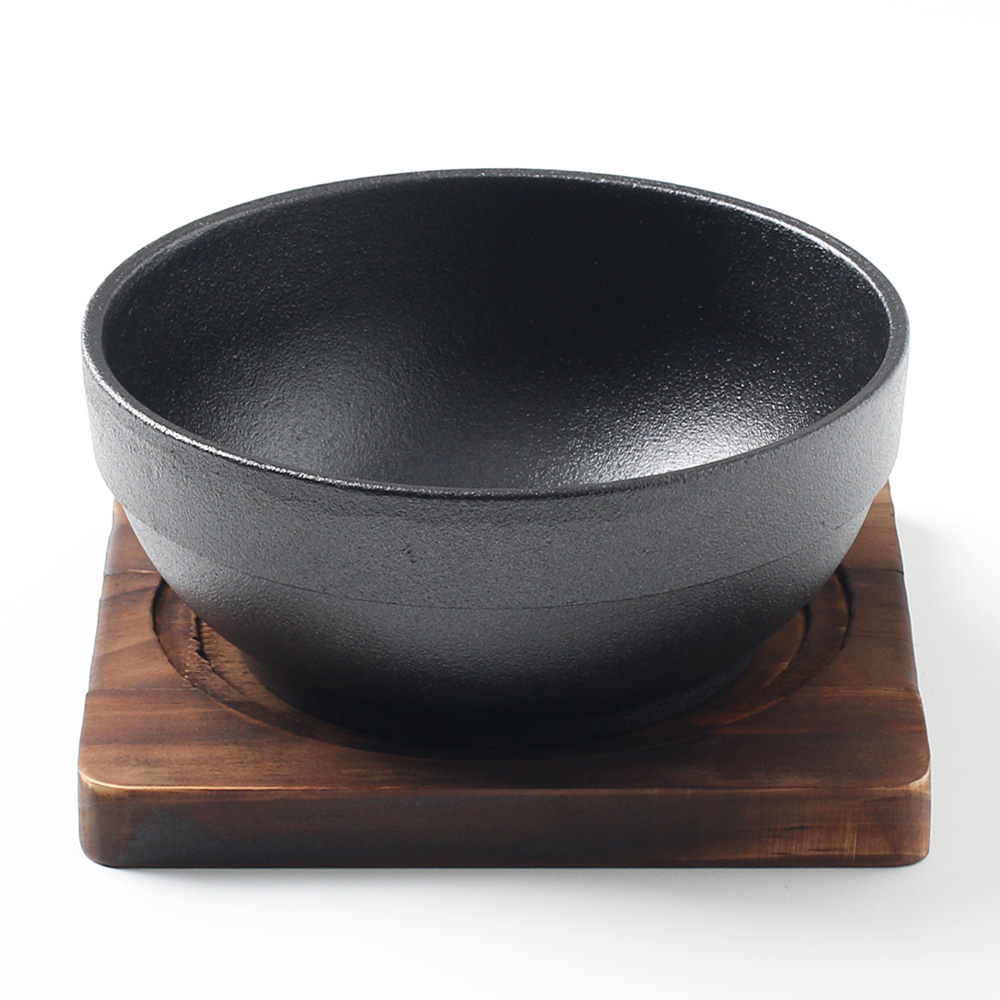 인덕션 무쇠 주물 뚝배기 받침 세트 대 국밥 갈비탕 설렁탕 곰탕 알밥 해장국 비빔밥 그릇 - 상세 이미지 2