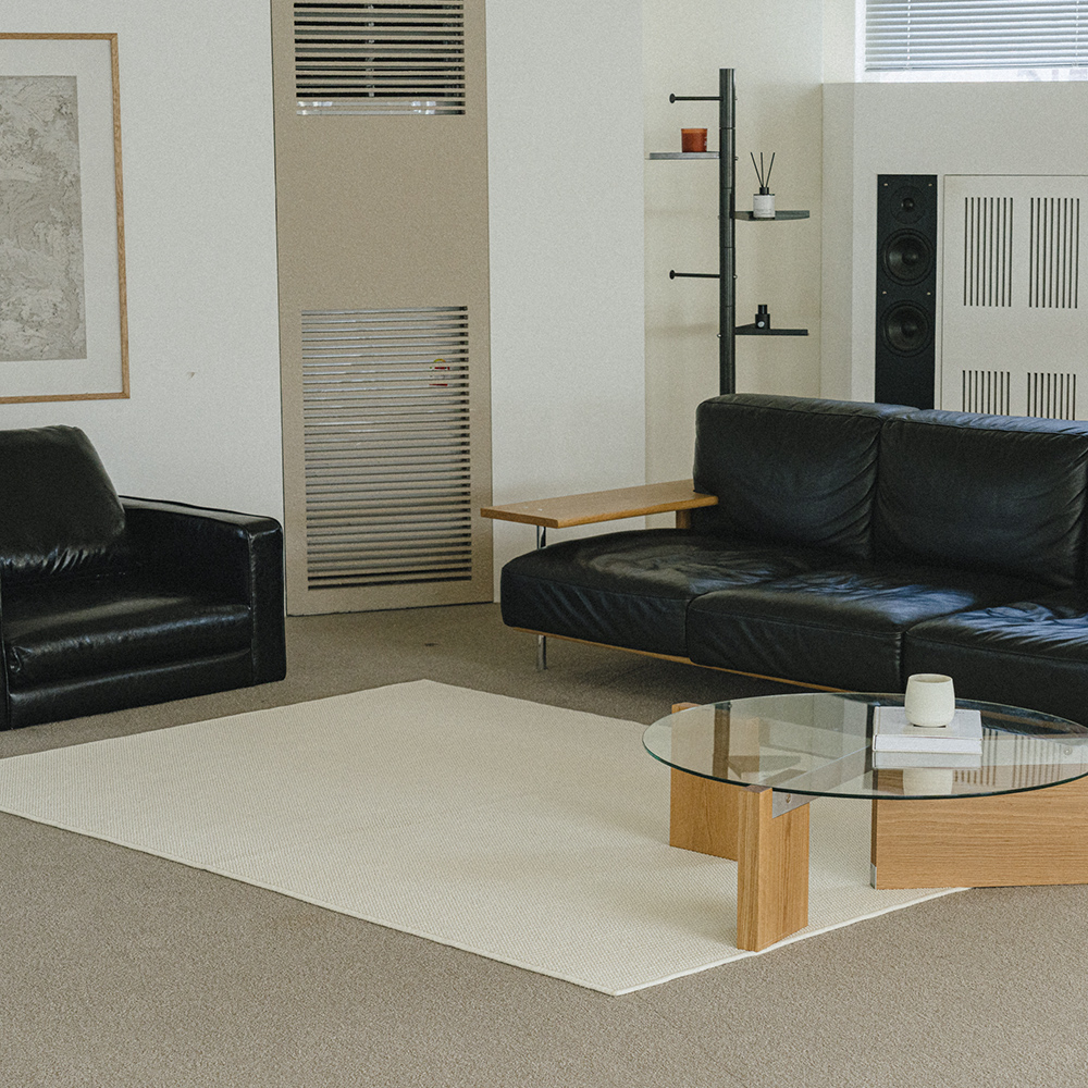 플레인 루프 사이잘룩 거실 러그 카페트 100x140cm