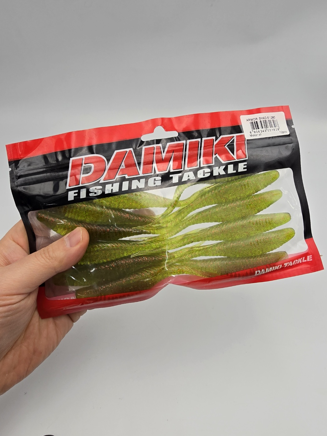 다미끼 아머쉐드 5 광어 다운샷 배스 우럭 광어웜 481 레드 골드2, 12.7cm(5인치) - 상세 이미지 4