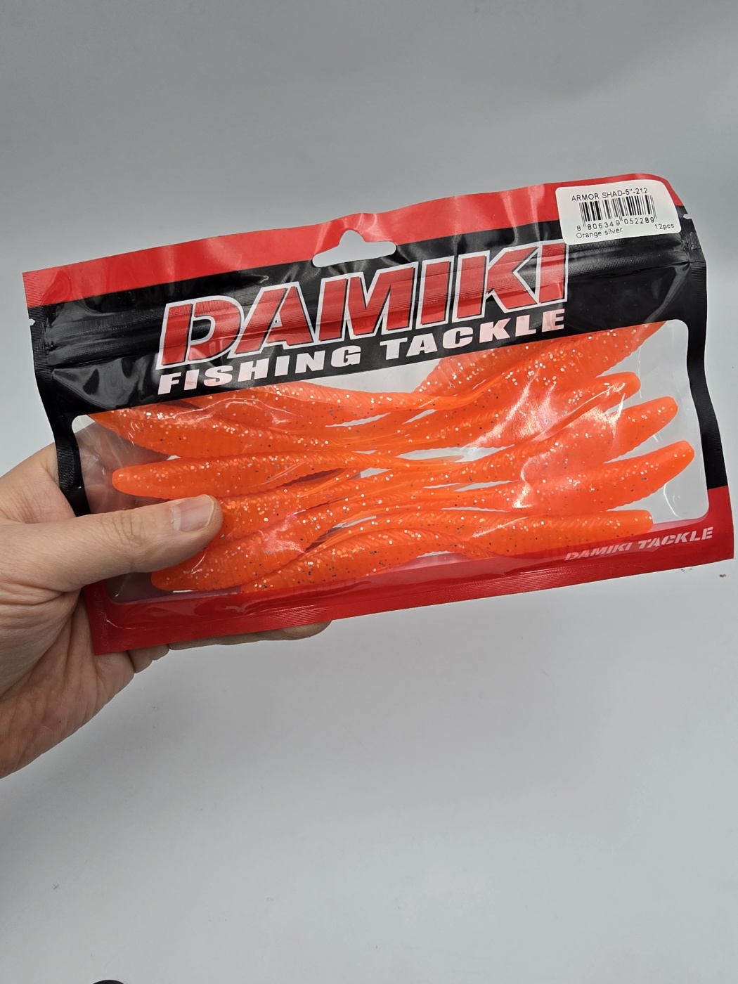 다미끼 아머쉐드 5 광어 다운샷 배스 우럭 광어웜 481 레드 골드2, 12.7cm(5인치) - 상세 이미지 3