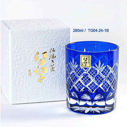 [타지마글라스 코리아] 일본 명품 에도키리코 위스키 사케잔 야마자키12년 핫카이산