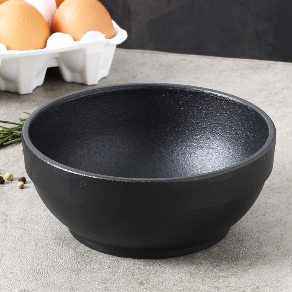 인덕션 무쇠 주물 뚝배기 돌솥 비빔밥 국밥 갈비탕 곰탕 그릇 17cm