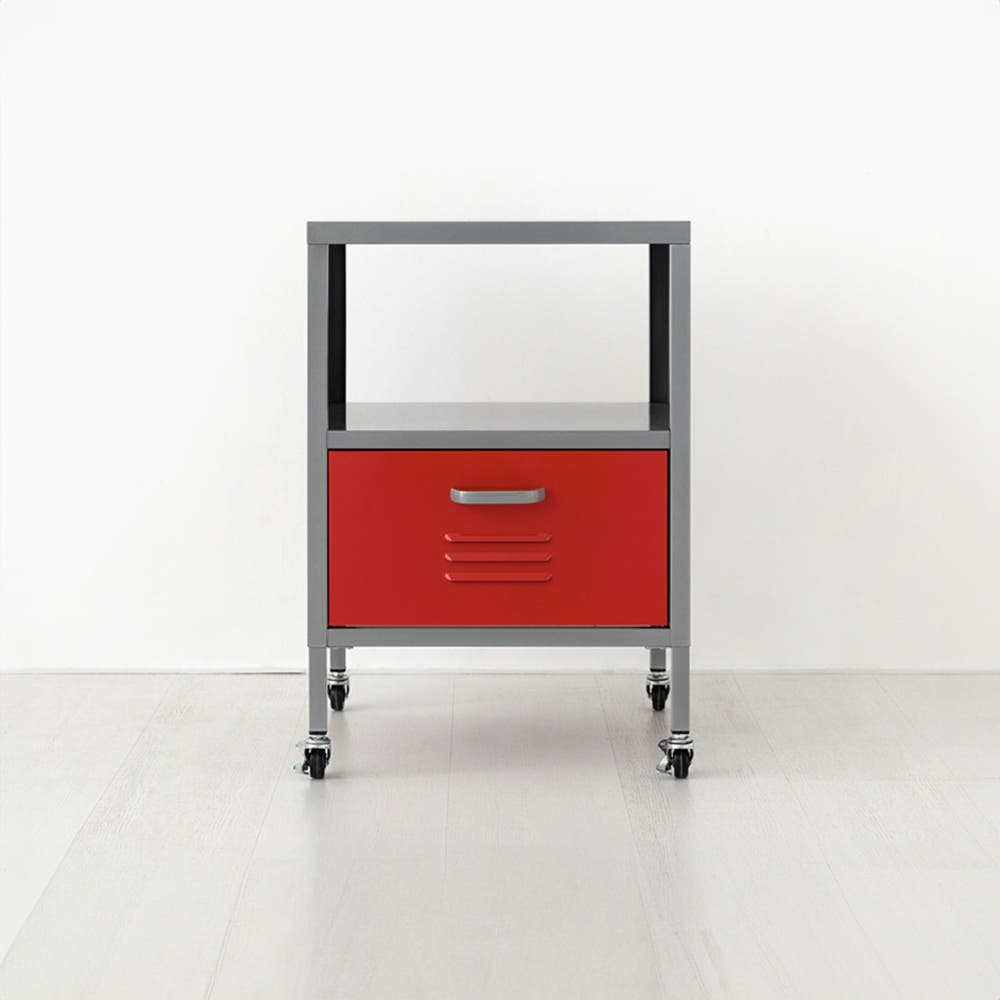 MKB 사이드테이블 서랍장 1칸 425630 레드 3716.4894