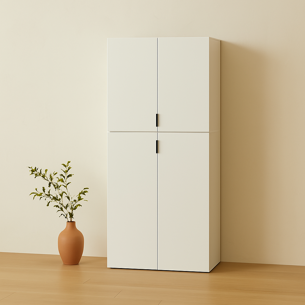 베란다수납장 높은 다용도수납장 틈새 거실 옷 키큰 3단 800 1200세트