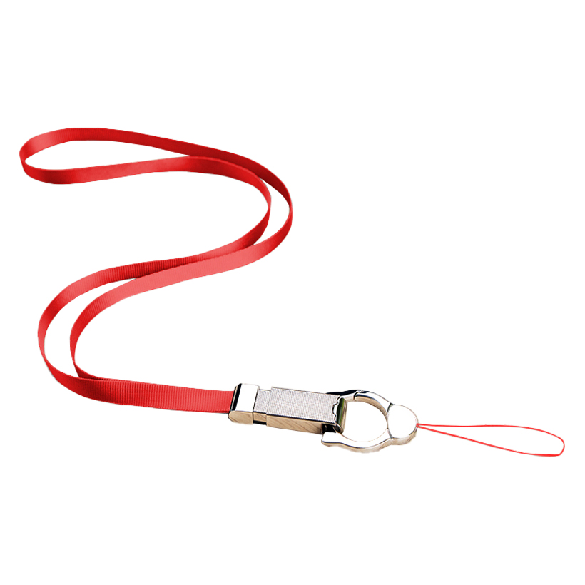 나우필 휴대폰 목걸이 줄 스트랩 + 고리형 캣 키링 세트