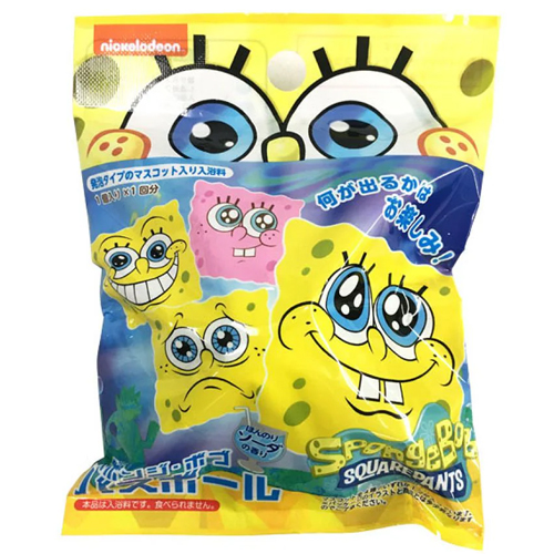 스폰지밥 바스볼 캐릭터 입욕제 1개입 / 일본 목욕 배쓰밤