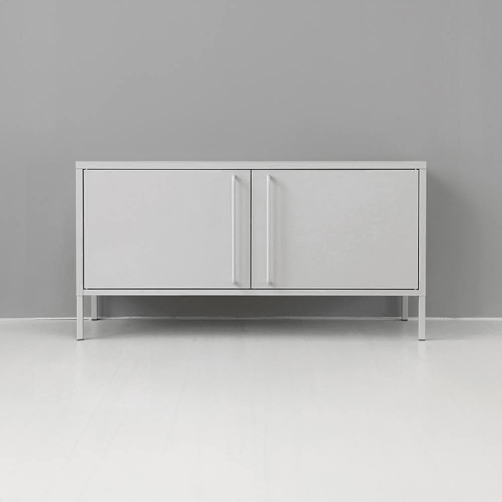 피도르 캐비넷 가로양문 TV스탠드 1150x400x595mm, 라이트그레이 6924.3860