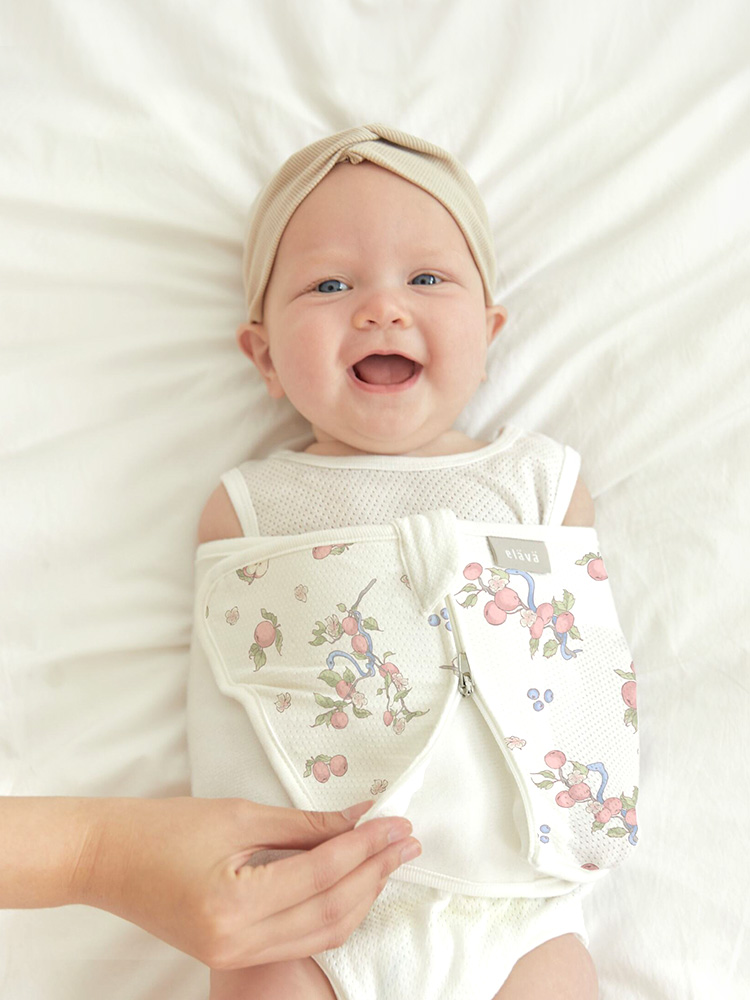 엘라바 무소음 스와들 스트랩 신생아 속싸개 모로반사 태열 매쉬 푸른뱀의 정원