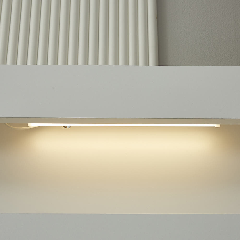 국산 LED 조명 침대 헤드 프레임 보드 선반 틈새 수납 벽보드 침대머리판