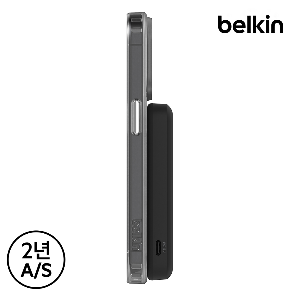 벨킨 Qi2 15W 5000mAh 마그네틱 무선 고속 충전 보조배터리 BPD006bt 비행기 기내 반입 아이폰17 호환 이미지 4