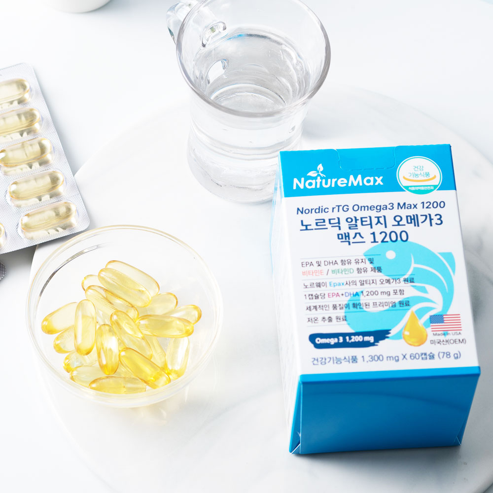 노르딕 알티지 오메가3 맥스 1200 DHA EPA 1200mg 60캡슐, 2개 - 상세 이미지 4