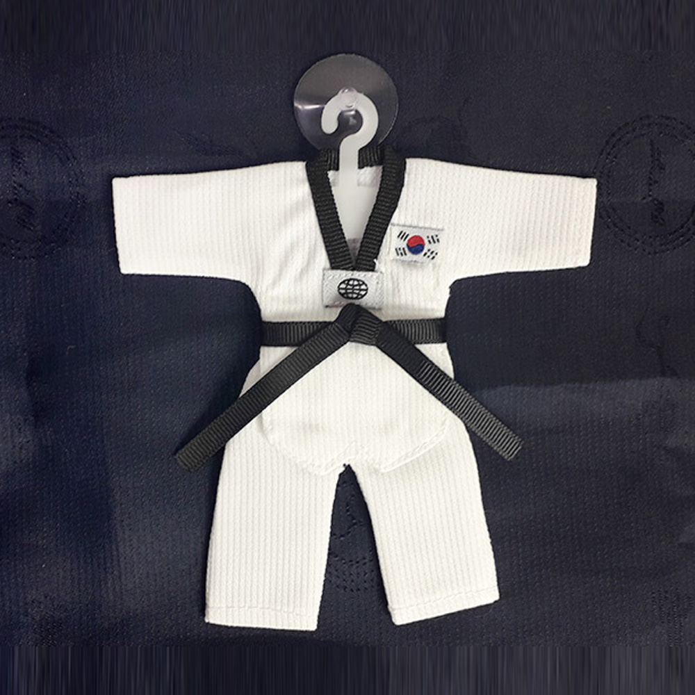 태권도 키링 미니 도복 호구 샌드백 스포츠 글러브 악세사리 품도복 미트 열쇠고리 관원선물 이미지 3