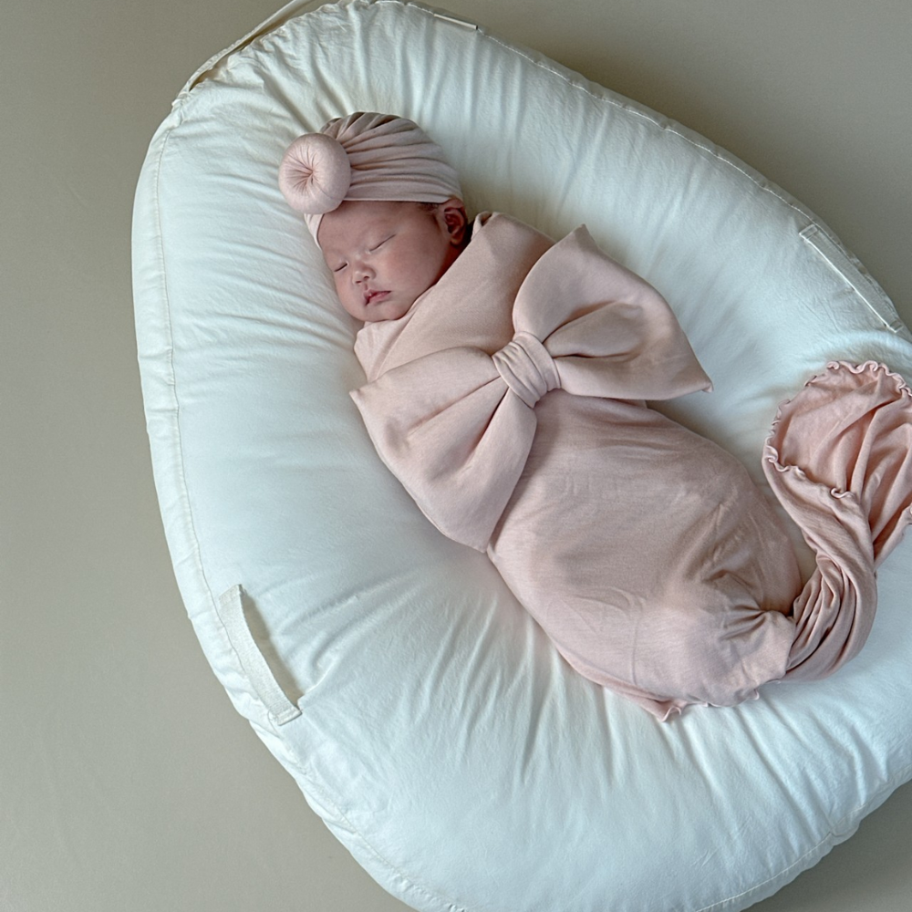 디어딜리 스와들 블랭킷 도넛터번 세트 속싸개 신생아 딸꾹질모자 조리원 출산선물 백일 돌 촬영