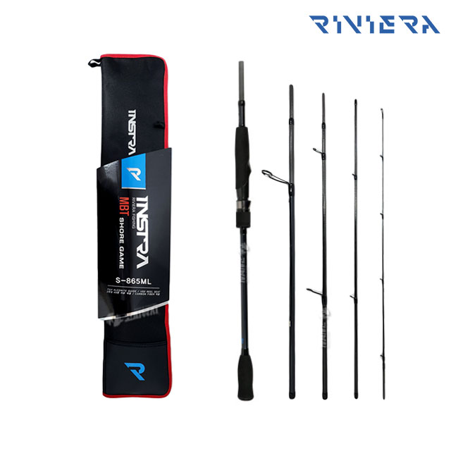 리비에라 인스트라 MBT 쇼어게임 짧은 휴대용 여행용 루어 낚시대 차박 캠핑 루어대