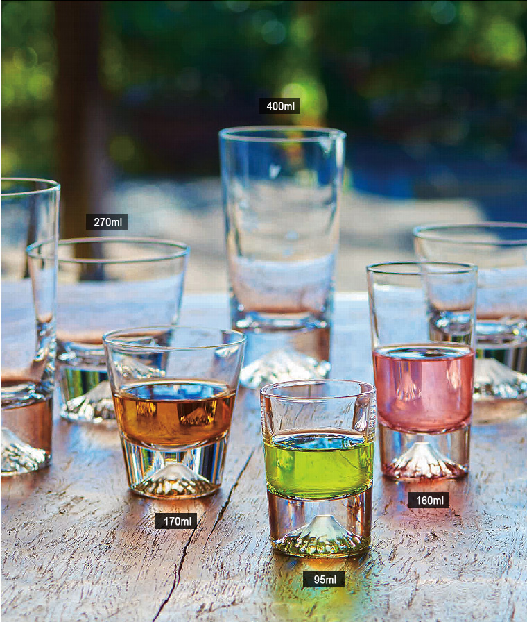 [타지마글라스 코리아] 후지산 온더락 위스키잔 TAJIMA EDO GLASS 270ml