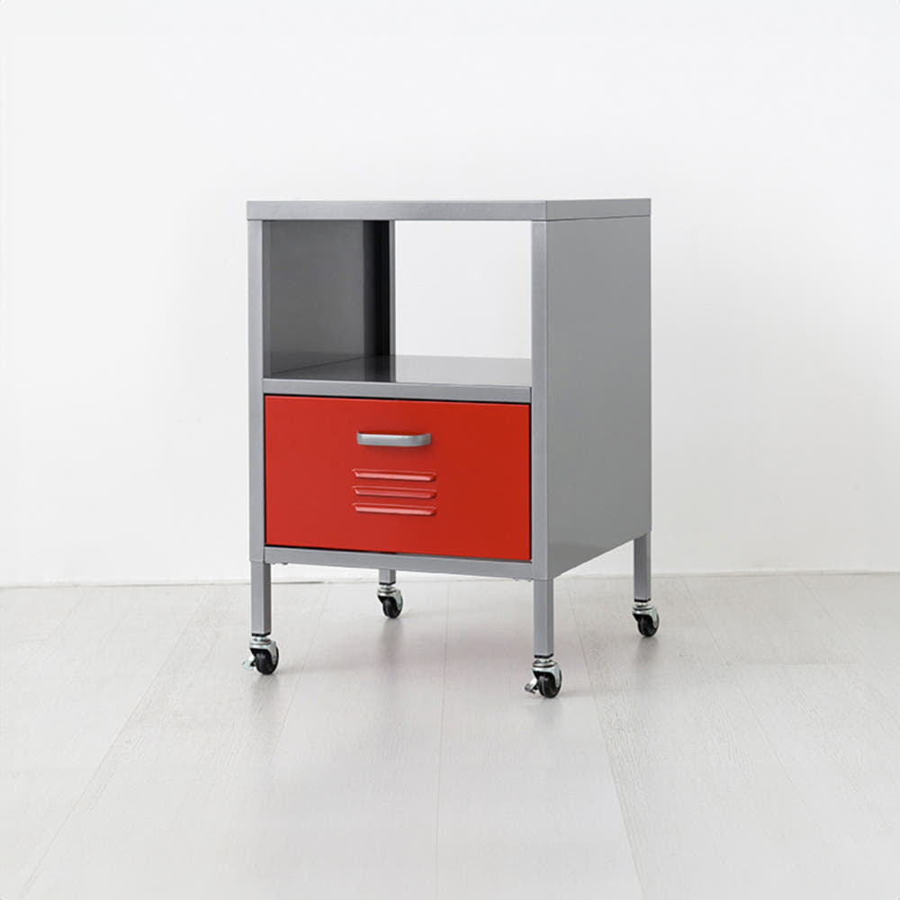 MKB 사이드테이블 서랍장 1칸 425630 레드 3716.4894