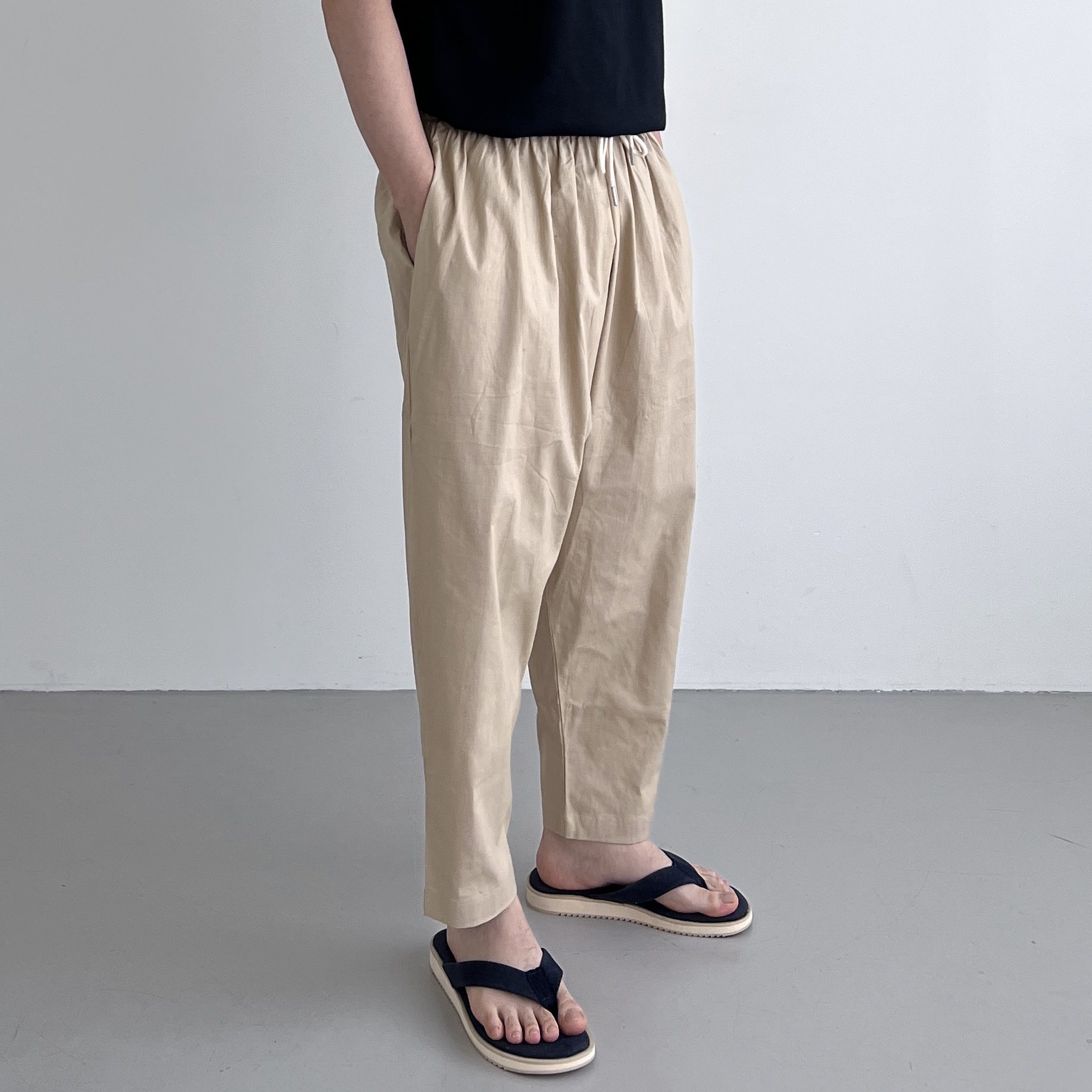 남자린넨와이드팬츠 남자벌룬팬츠 항아리바지 통바지 - 상세 이미지 4
