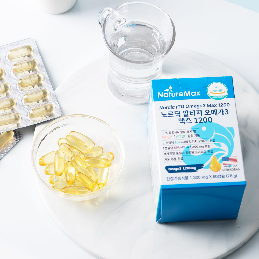 노르딕 알티지 오메가3 맥스 1200 DHA EPA 1200mg 60캡슐, 1개 - 상세 이미지 2
