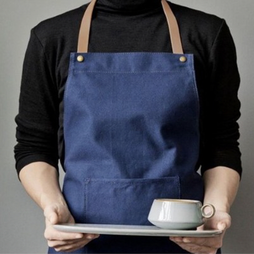 홀앞치마 데님 앞치마 공방 미술 카페 바리스타 어린이집 유치원 캔버스앞치마