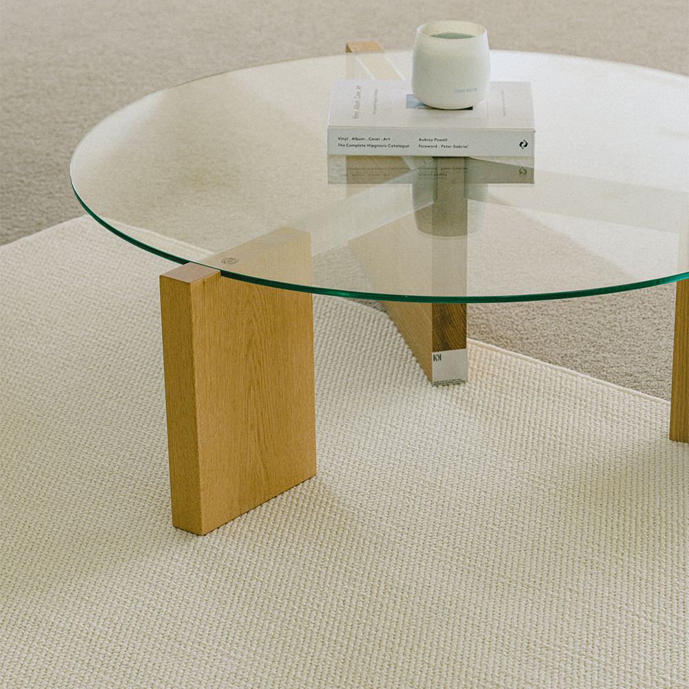 플레인 루프 사이잘룩 거실 러그 카페트 100x140cm