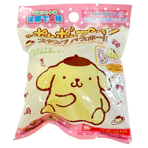 산리오 폼폼푸린 스탬프 바스볼 캐릭터 입욕제 1개입 / 일본 목욕 배쓰밤