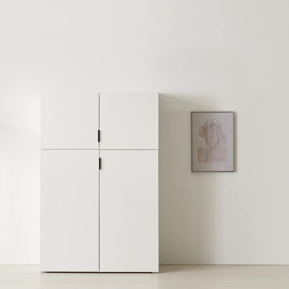 베란다수납장 높은 다용도수납장 틈새 거실 옷 키큰 3단 800 1200세트