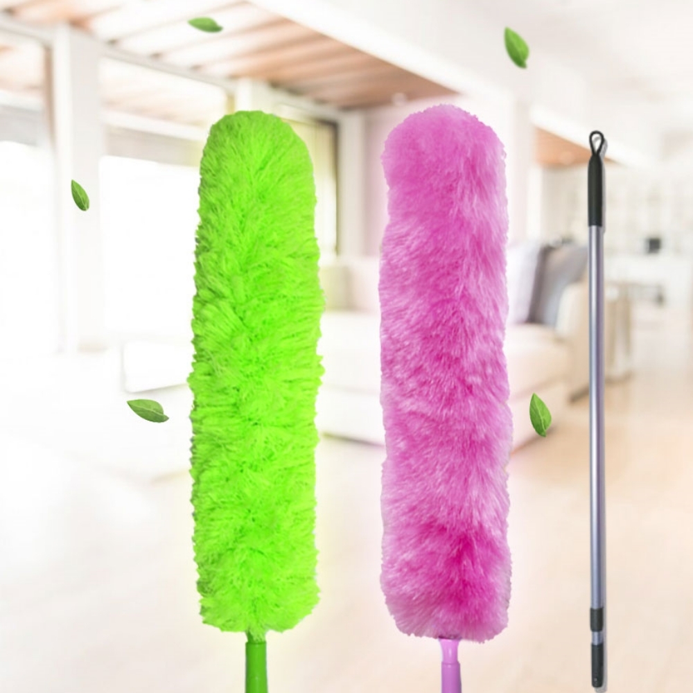 원더스틱 1+1 초대형 먼지털이 정전기 흡착 길이조절 먼지떨이개 제거기