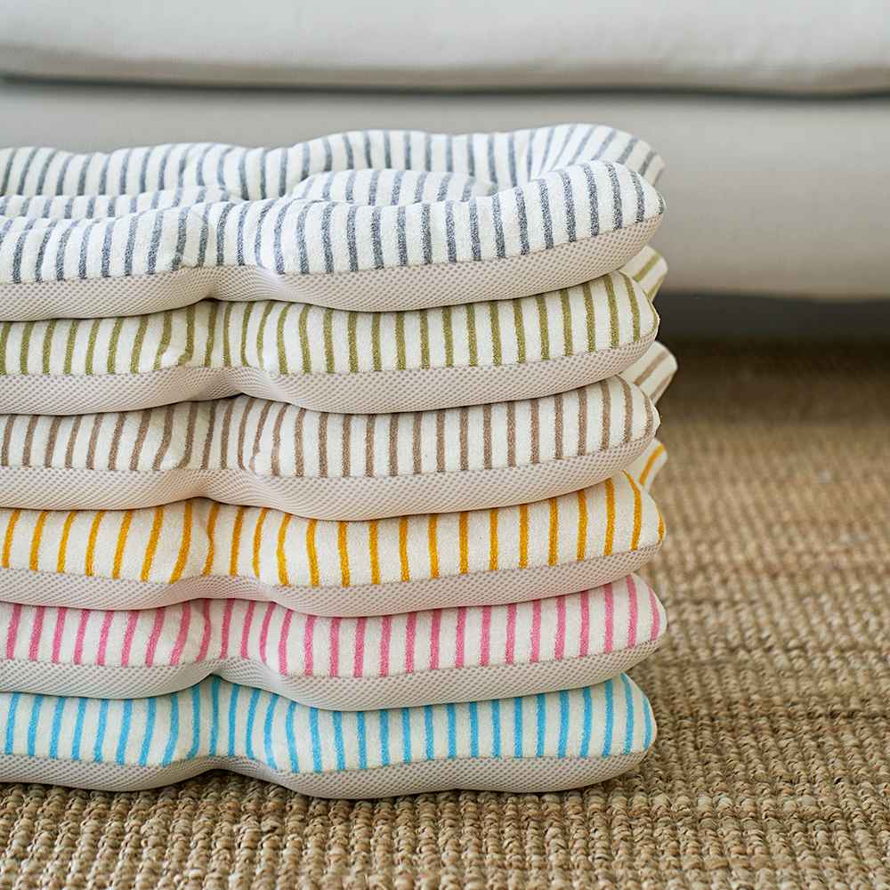 마롤 사계절 테리 스트라이프 유모차 라이너 신생아 카시트 쿠션 양면 쿨시트 유아 그레이