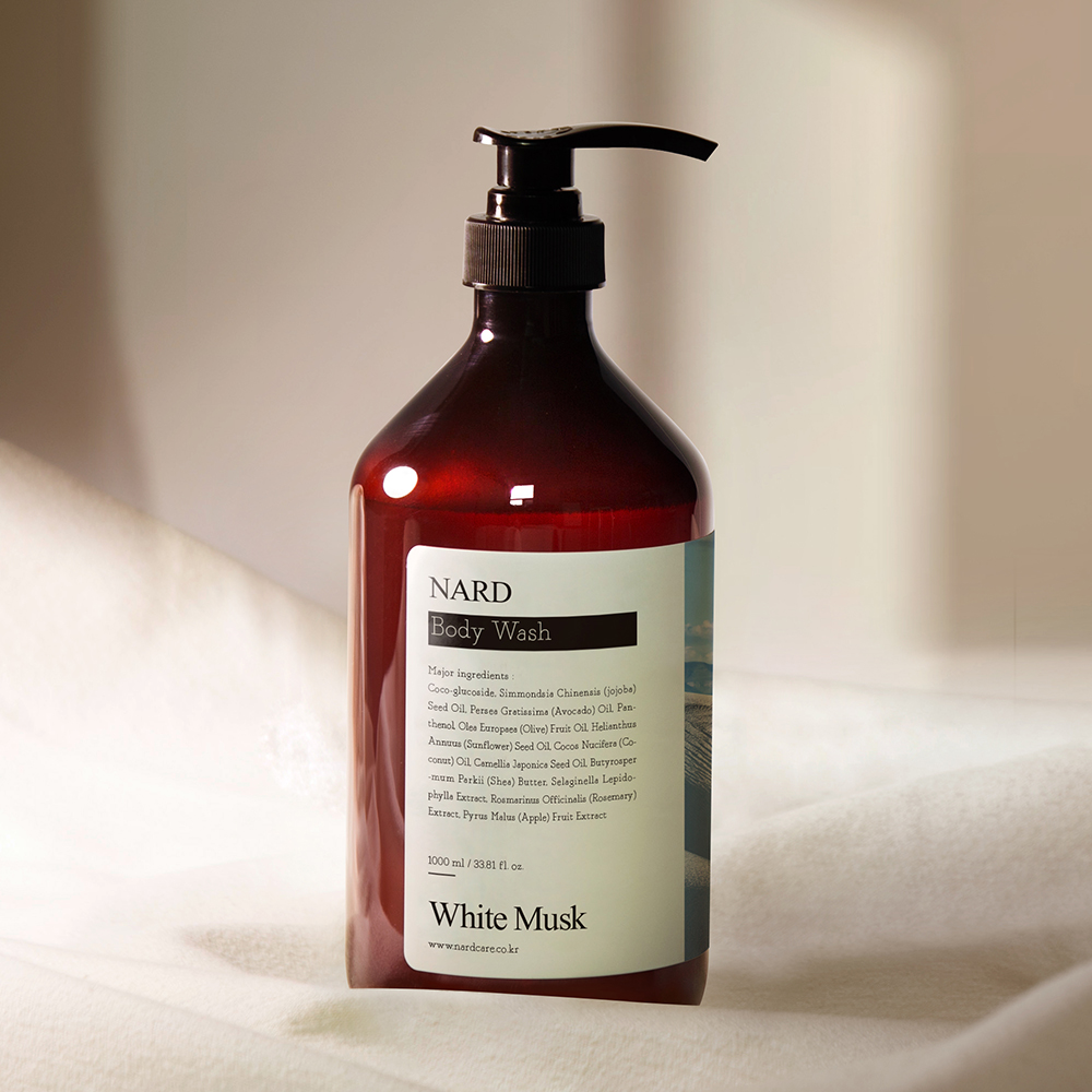 [2개] 나드 퍼퓸드 바디워시 1L 화이트머스크 향