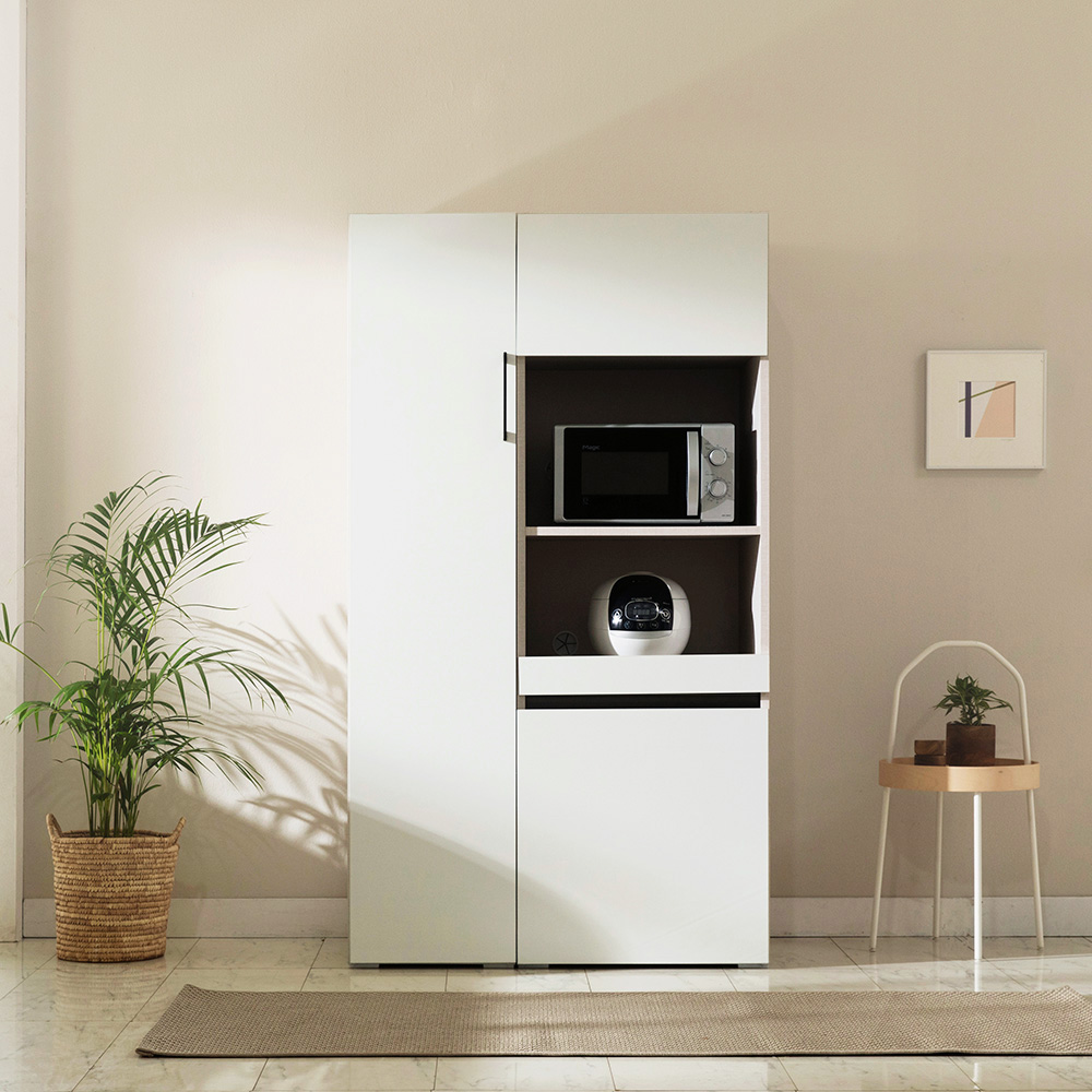 장인가구 스페이스 광폭 1000 광파오븐 렌지대 주방수납장