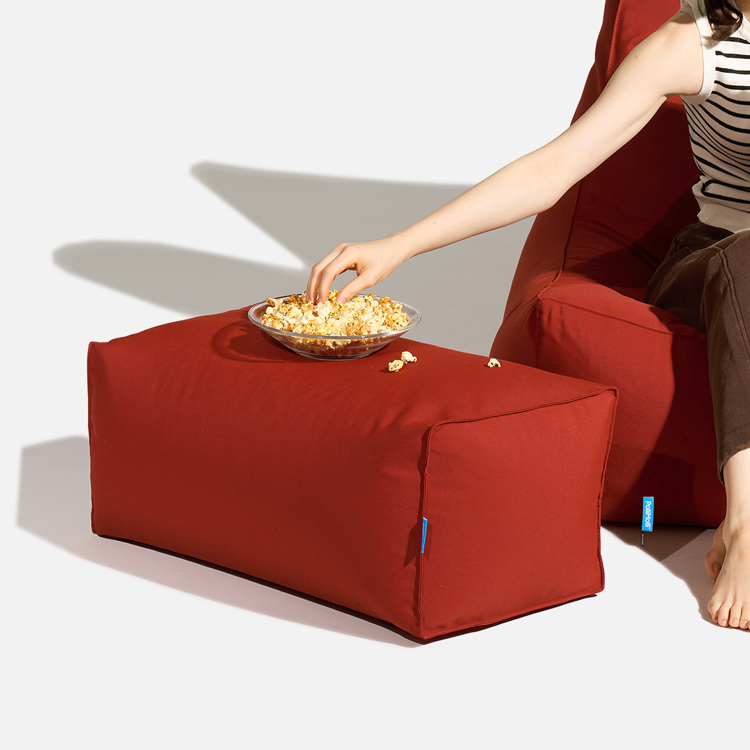 폴리몰리 빈백 사각 풋스툴 P (애니웨어 컬렉션)