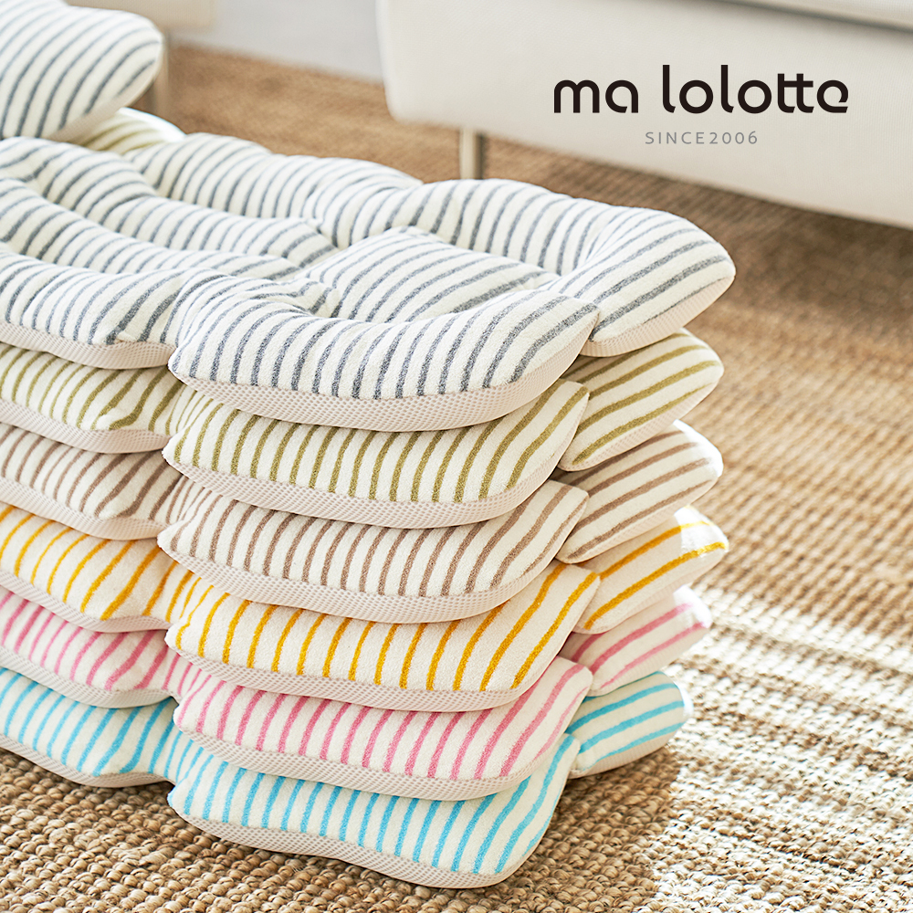 마롤 사계절 테리 스트라이프 유모차 라이너 신생아 카시트 쿠션 양면 쿨시트 유아 그레이