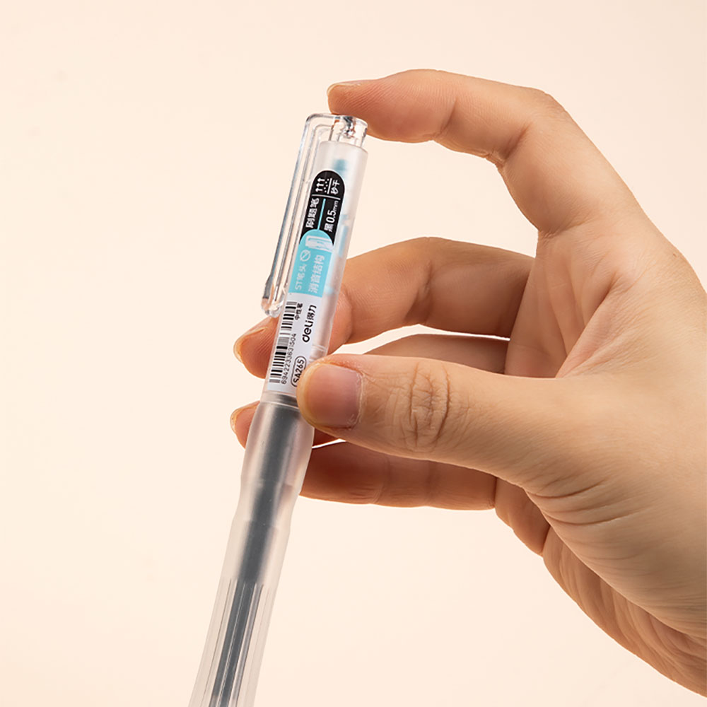 독서실 야자학습 강추 무소음 노크식 젤펜 0.5mm 블랙잉크 학생볼펜 부드러운 필기 - 상세 이미지 3