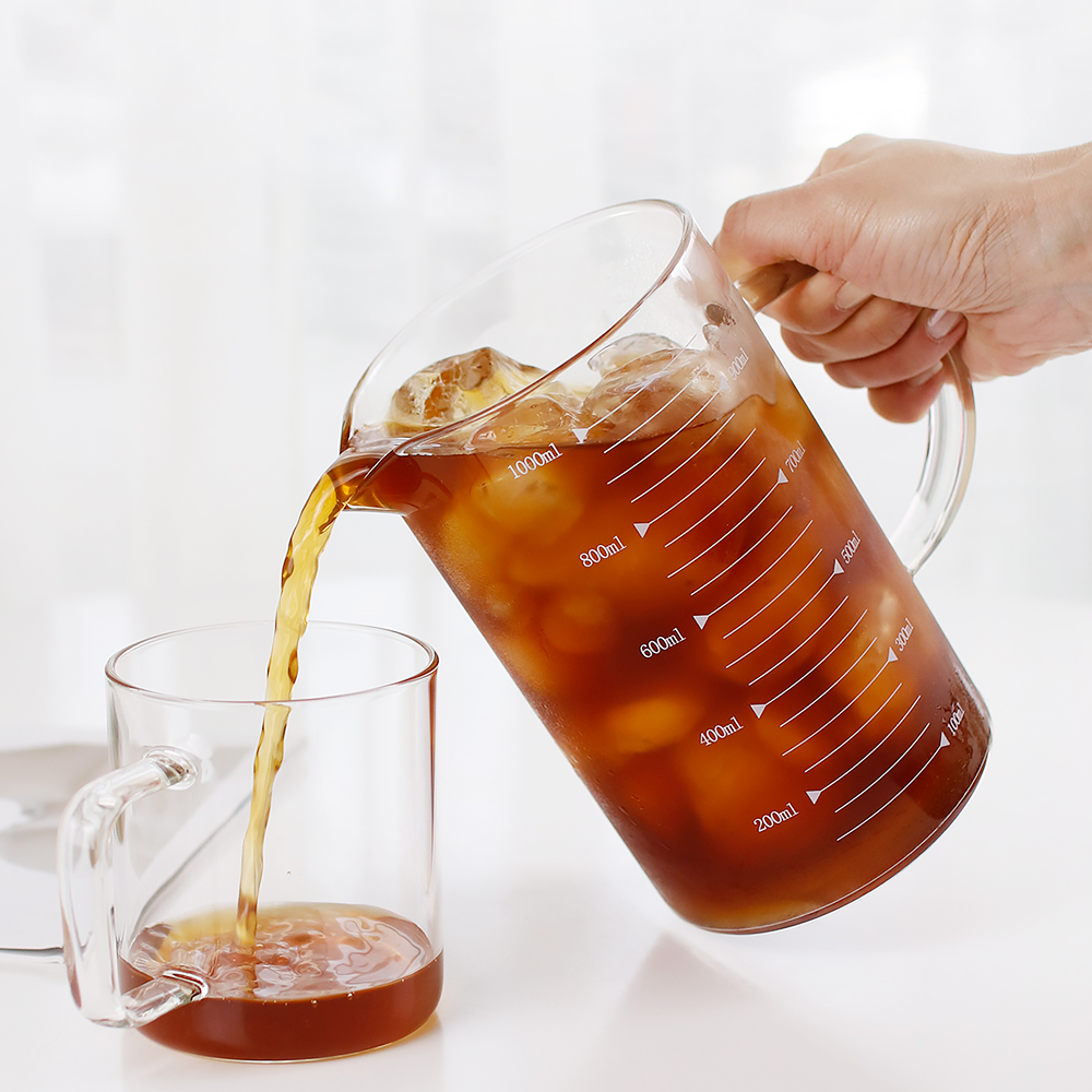 FROM 내열유리 이유식 눈금 머그 비커 계량컵 1000ml - 상세 이미지 3