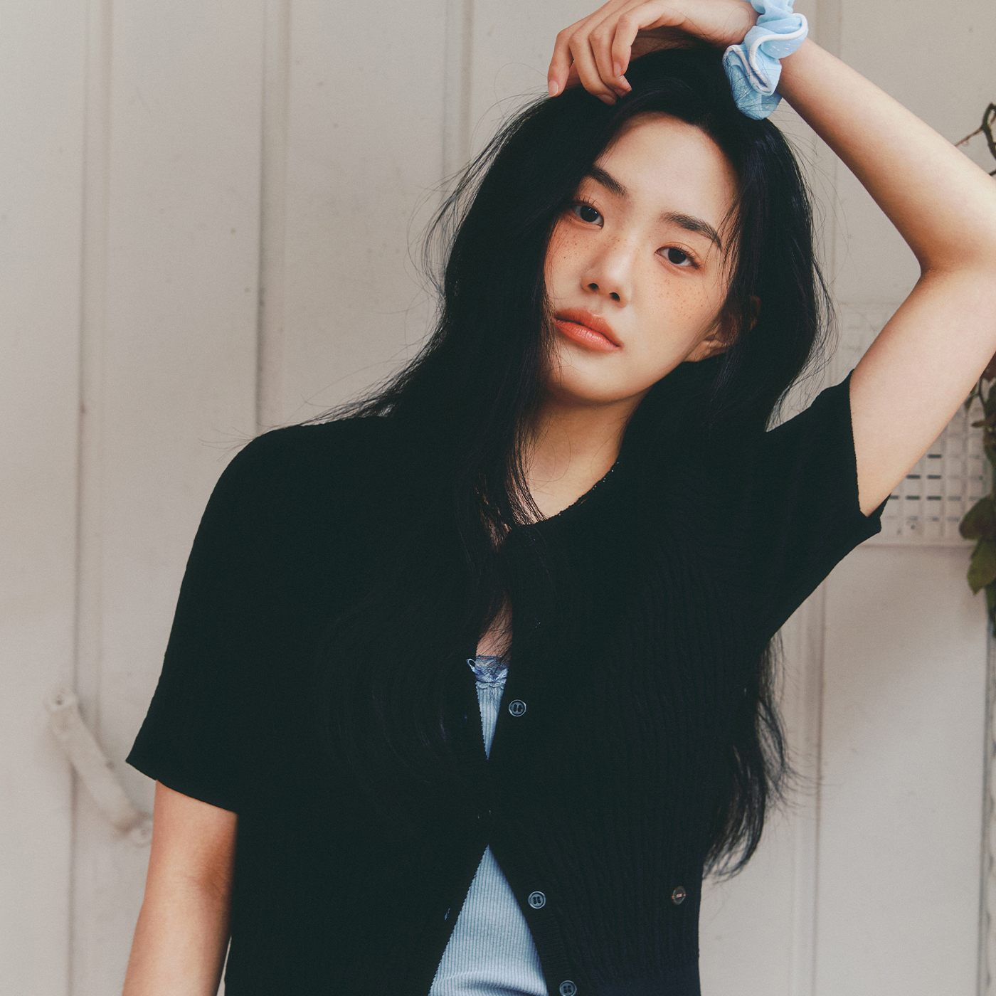 [올데이] 로엠 라운드넥 케이블 반팔 가디건 RMCKF25R98 - 상세 이미지 3
