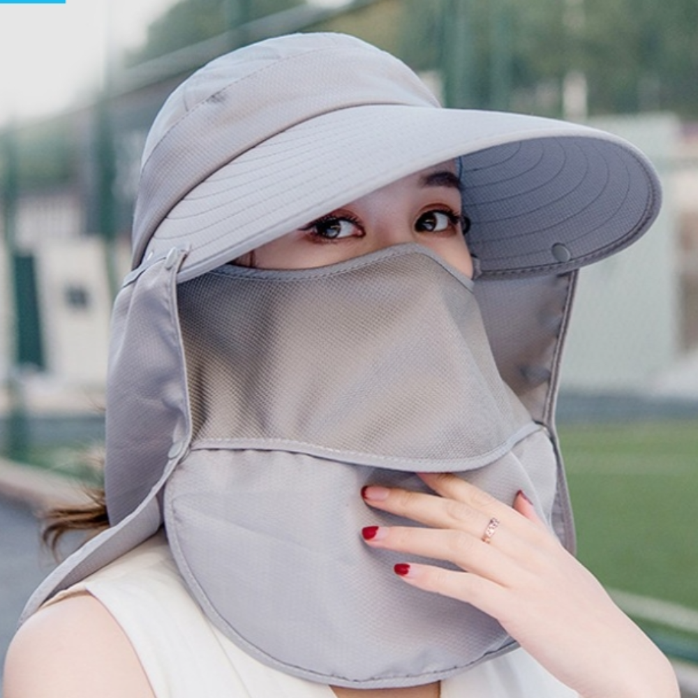 농사 챙넓은 여름 햇빛 자외선 차단 썬캡 시골 농부 밭일 물놀이 자외선차단 작업 모자 이미지 3