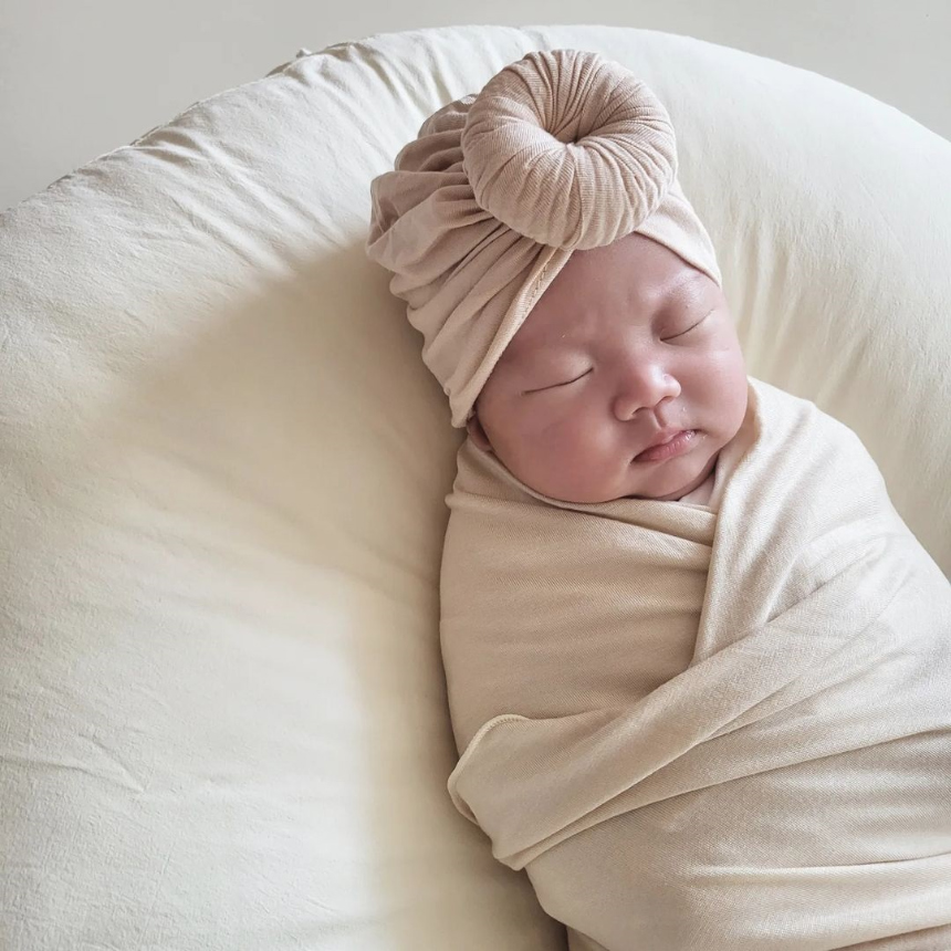 디어딜리 스와들 블랭킷 도넛터번 세트 속싸개 신생아 딸꾹질모자 조리원 출산선물 백일 돌 촬영