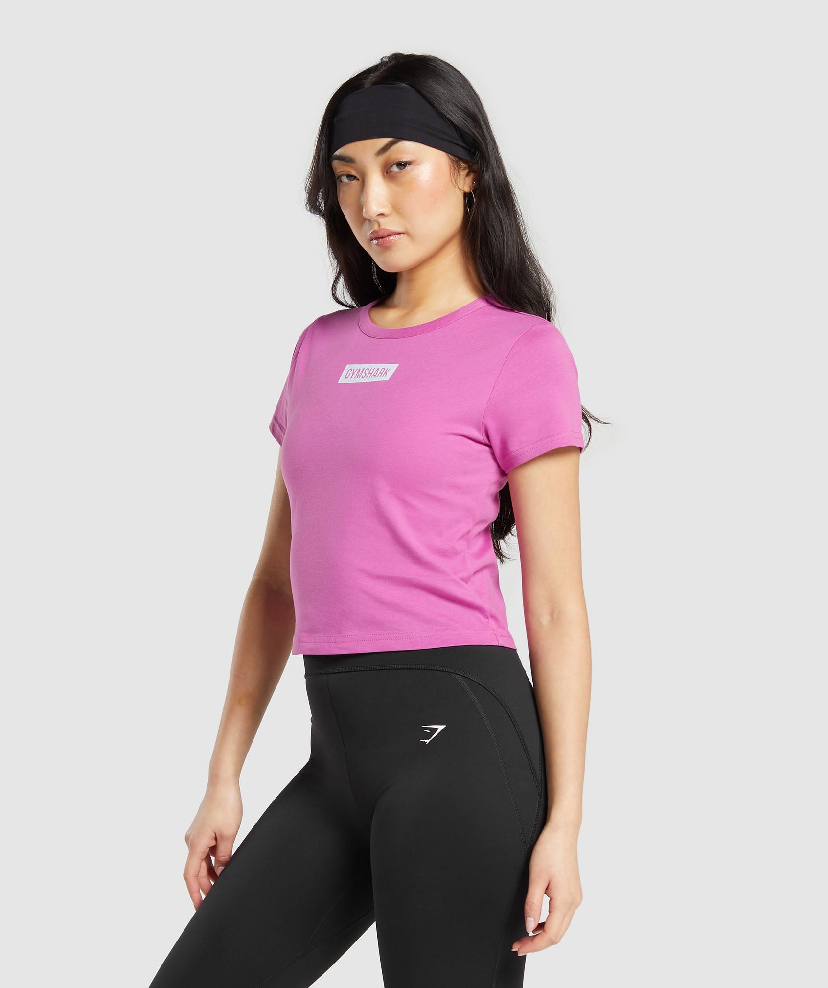 Gymshark 짐샤크 블록 크롭 탑 쉘리 핑크 : SPORTICA