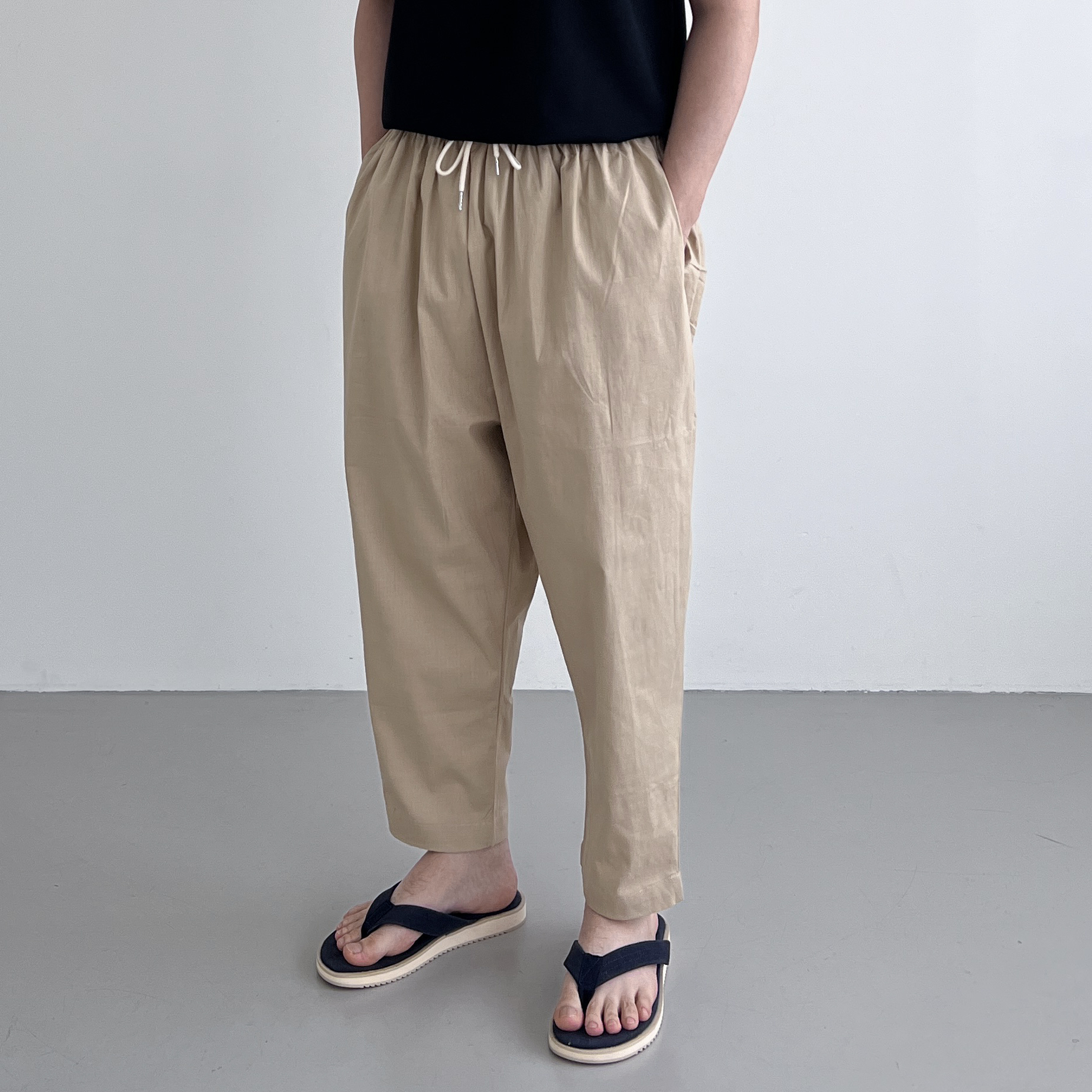 남자린넨와이드팬츠 남자벌룬팬츠 항아리바지 통바지 - 상세 이미지 2
