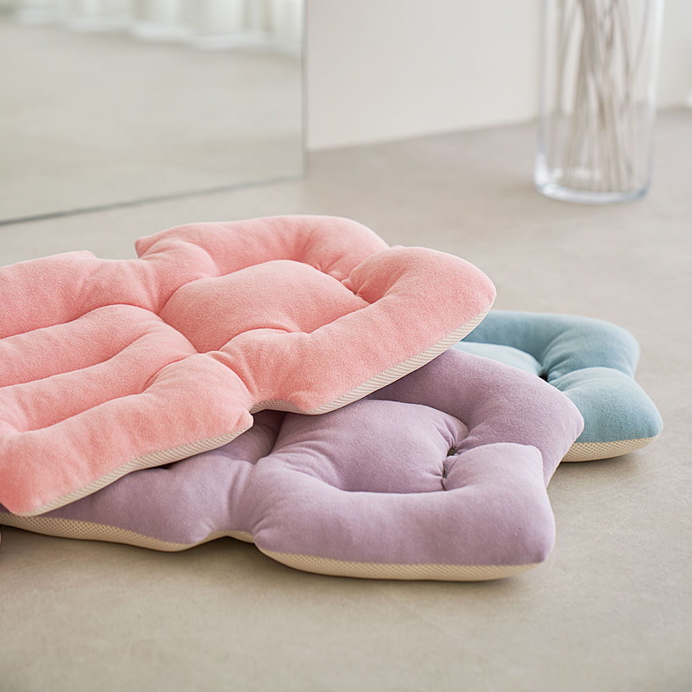 마롤 사계절 테리 유모차 라이너 신생아 카시트 쿠션 양면 쿨시트 유아 옐로우