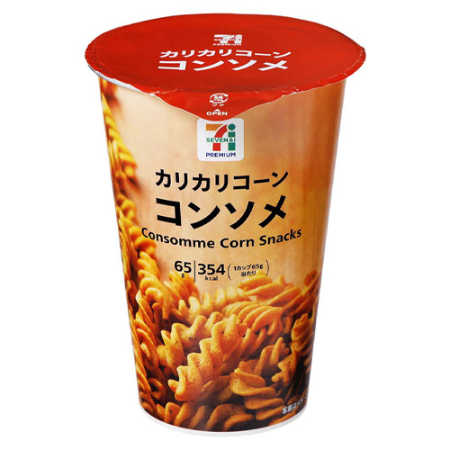 일본 세븐일레븐 카리카리콘 콘소메 65g / 세븐 프리미엄 편의점 과자 - 상품 이미지