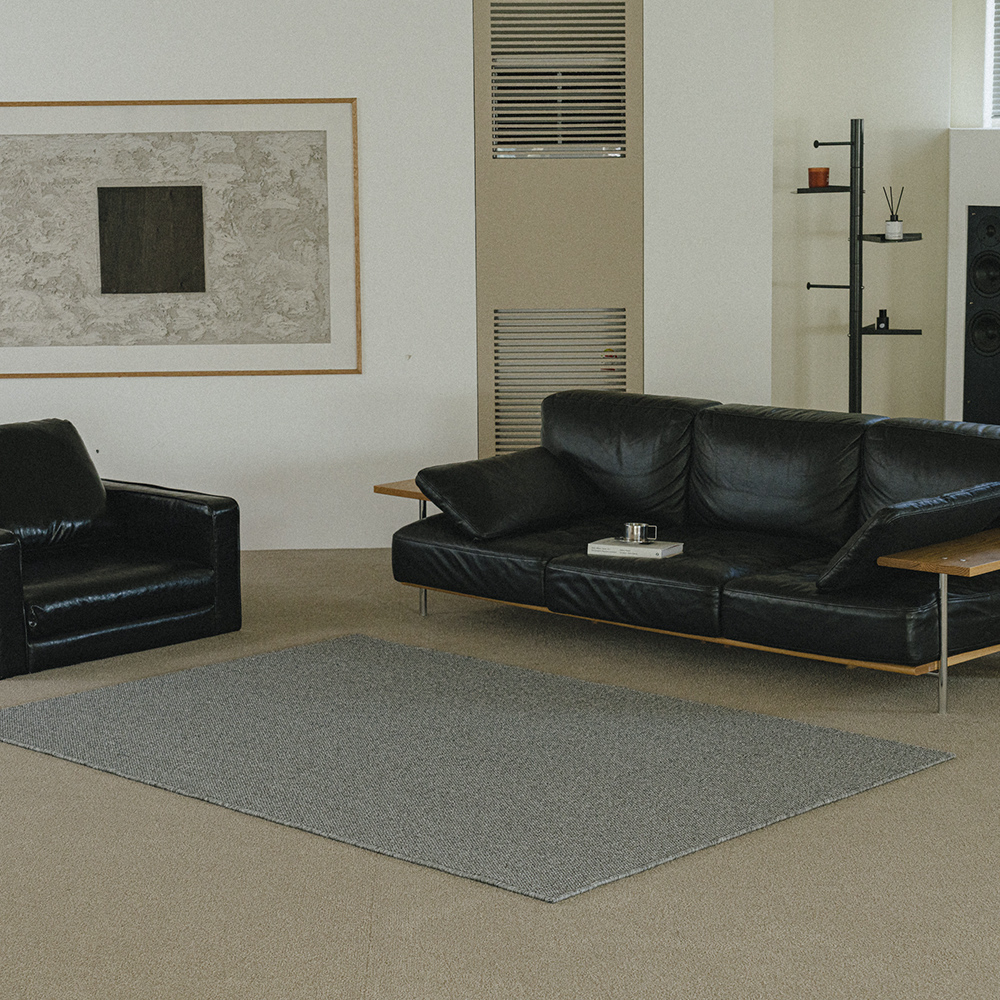 플레인 루프 사이잘룩 거실 러그 카페트 100x140cm