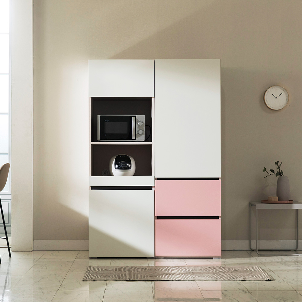 장인가구 스페이스 광폭 1200 광파오븐 렌지대 주방수납장