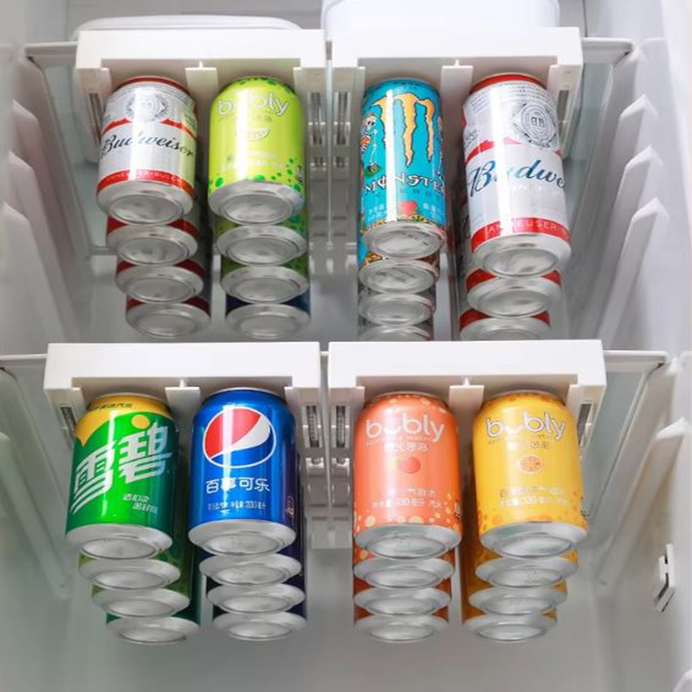 냉장고 음료 디스펜서 맥주 캔 음료수 랙 트레이 보관함 - 상품 이미지
